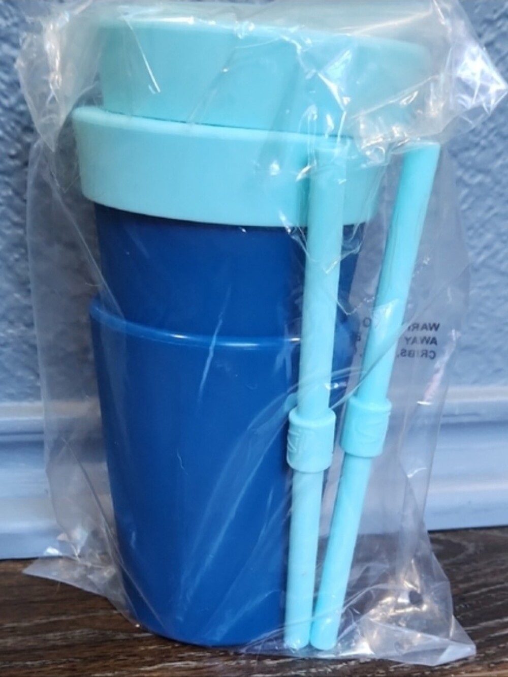 NWT 2 RETIRED Silipint 8 oz Kids Straw Tumbler Deep Pool Blue Aqua
